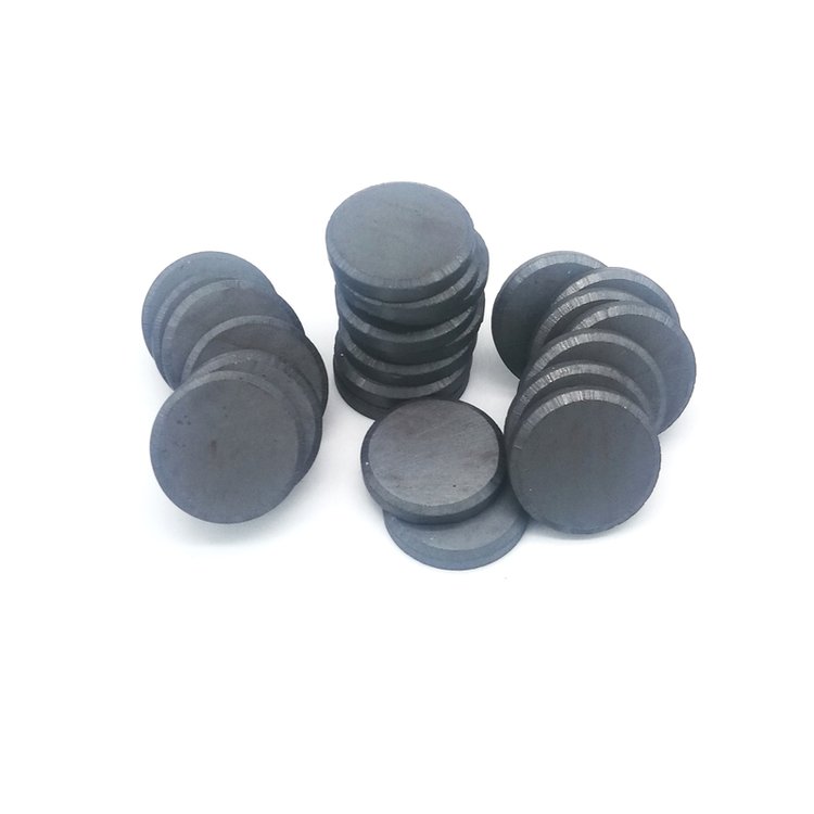 冰箱贴软磁 黑色铁氧体磁 圆形单面多极磁铁 黑磁生产厂家