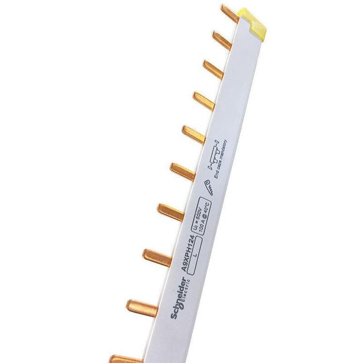 24位 连接铜排 2P汇流排 接线排 A9XPH224汇流排选型选施耐德电气品牌