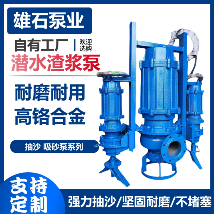 ZJQ潜水抽沙泵 泥浆泵 耐磨立式渣浆泵厂家 河底清淤抽泥沙抽沙机