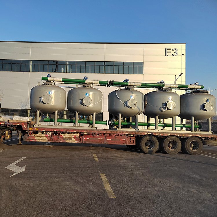 海特环保 循环水石英砂反冲洗过滤器 浅层介质过滤罐 去除悬浮物