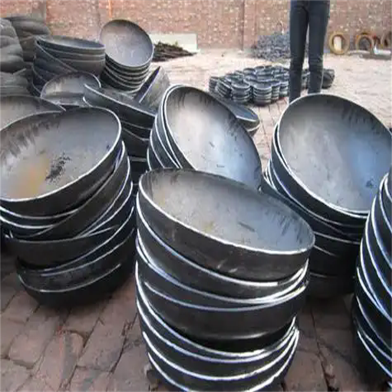 国标碳钢不锈钢封头管帽平底蝶形椭圆封 头冲压焊接展煜