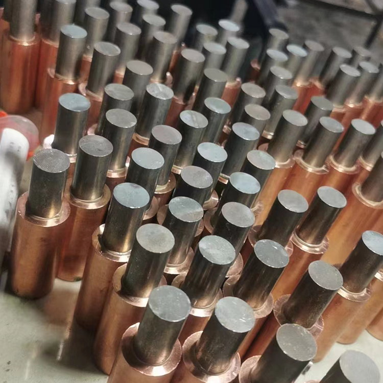 铜镶钨电极 钨铜棒 电阻焊接电极钨铜 难熔金属镶嵌铜电极