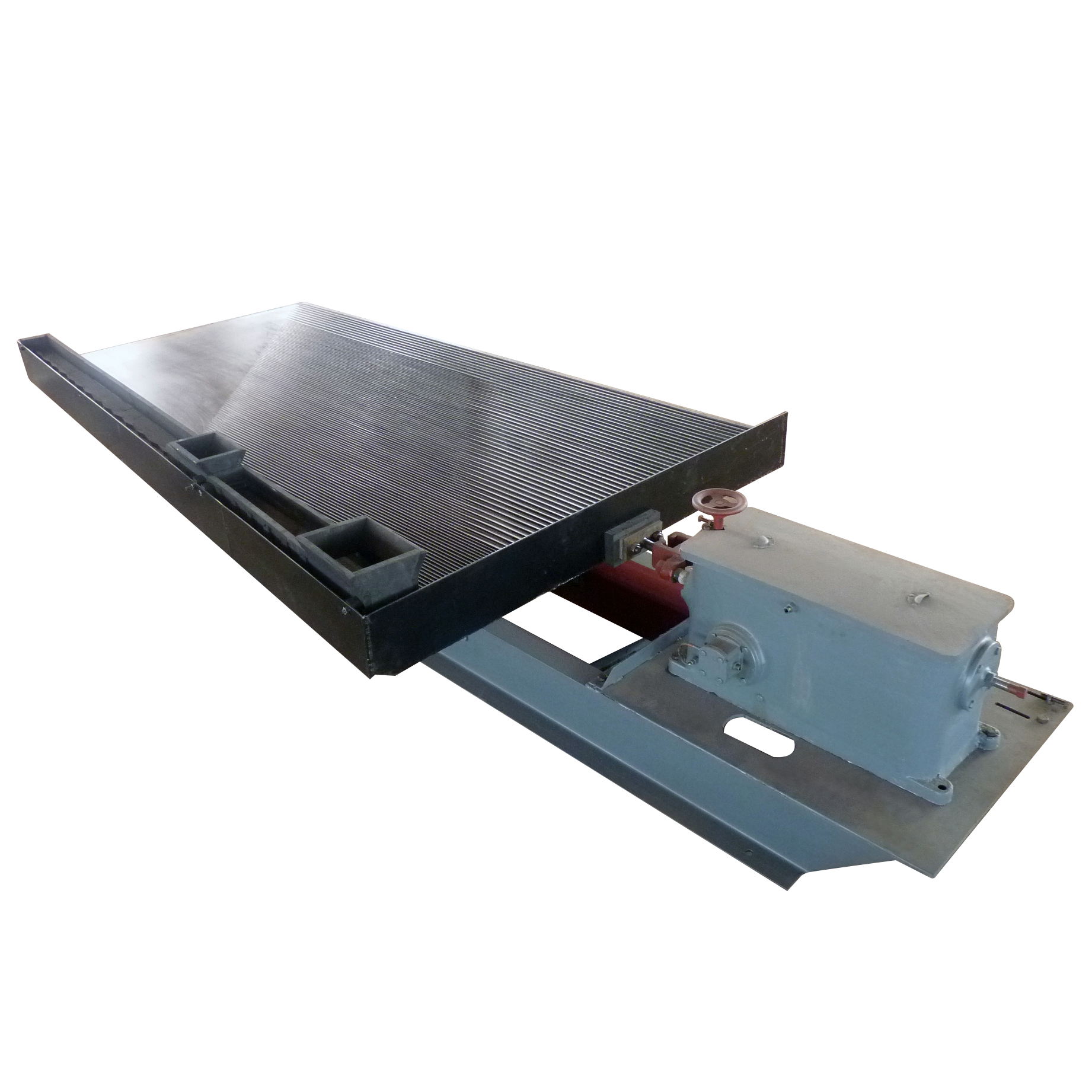 供应铜米选矿摇床 淘金水洗床 玻璃钢大槽钢有色金属选矿设备厂家