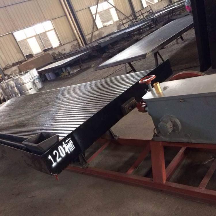 工厂水洗铜米摇水床 聚氨酯接料槽配件 铜渣分离选矿水摇床