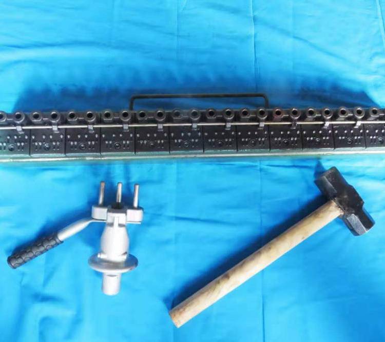 RV6-1200锤砸式钉扣机 矿用皮带打扣机 连体皮带扣