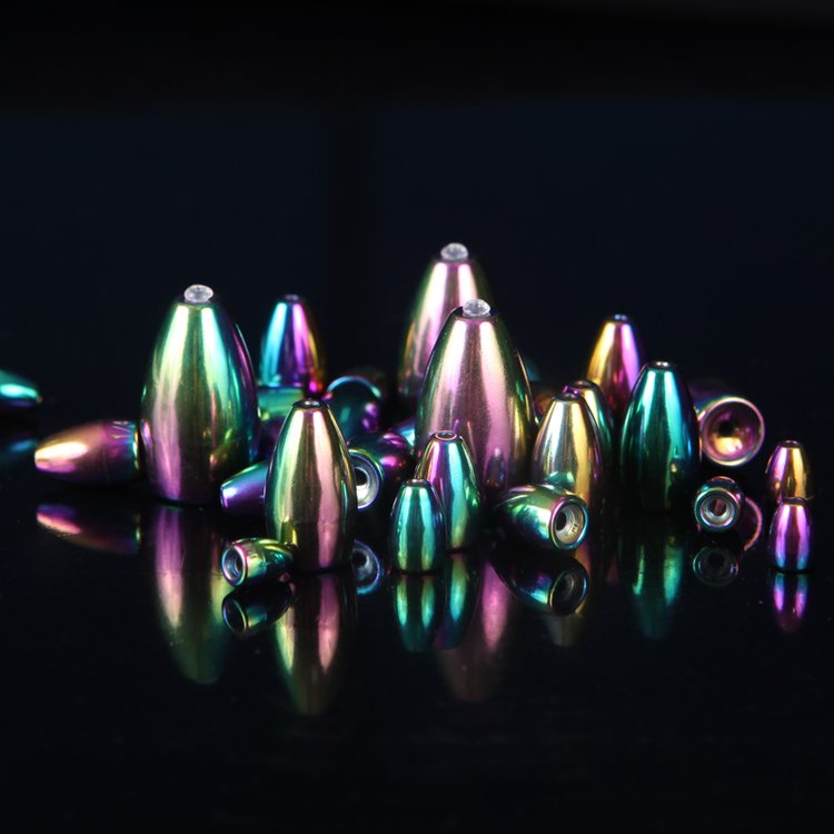 高比重钨合金 路亚渔坠子颜色 钨鱼坠 注胶烧结钨镍铁