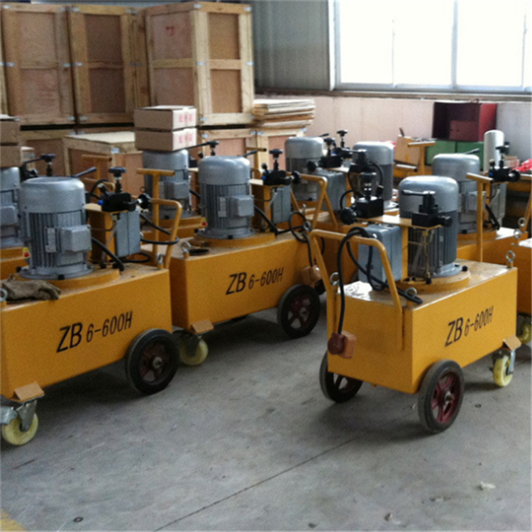 浙江湖州 建筑预应力张拉电动高压油泵 电动空心式千斤顶海口