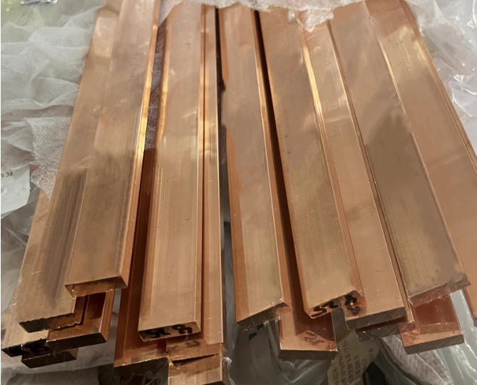 高纯度C1100红铜板 紫铜排机房接地排 T2紫铜板 打孔 折弯 激光切割