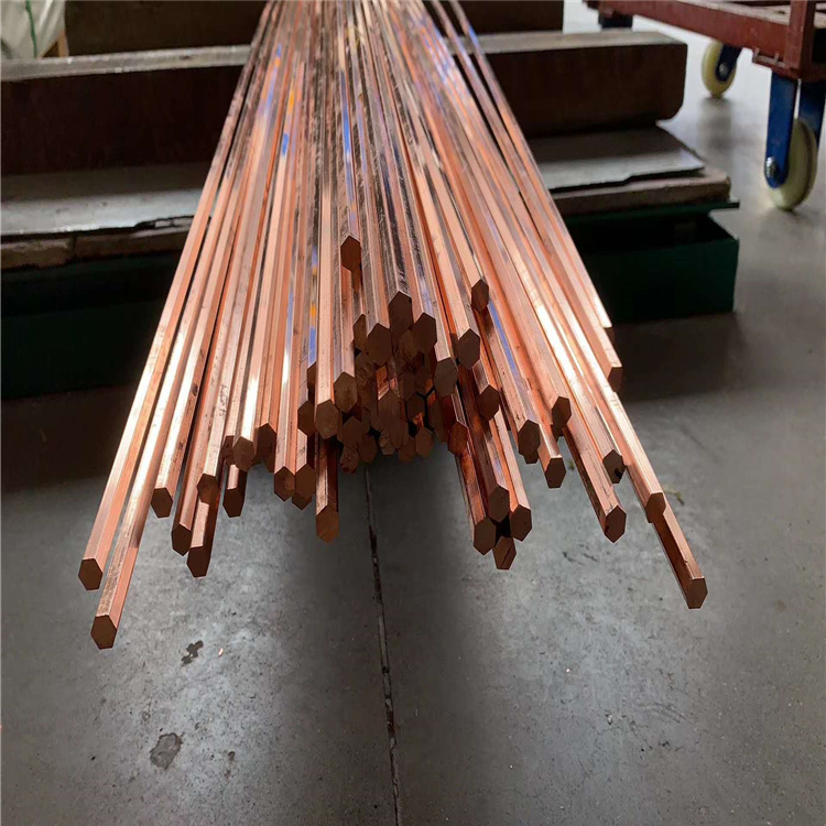 加工T2紫铜铜棒s60实心六角棒5-200挤制紫铜棒厂家