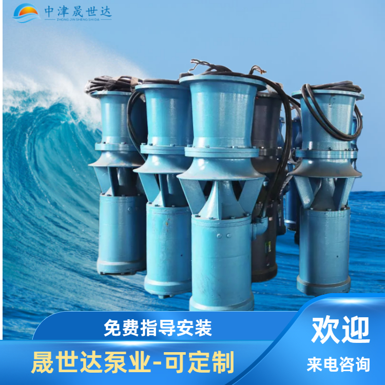 中津晟世达 SSD350QSZ-5-30KW 中吸式简易轴流泵 铝合金材质