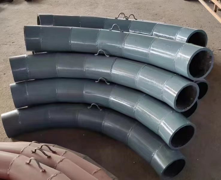 洗煤用 陶瓷 耐磨弯头 双金属耐磨弯管 三通四通 75度 抗磨损