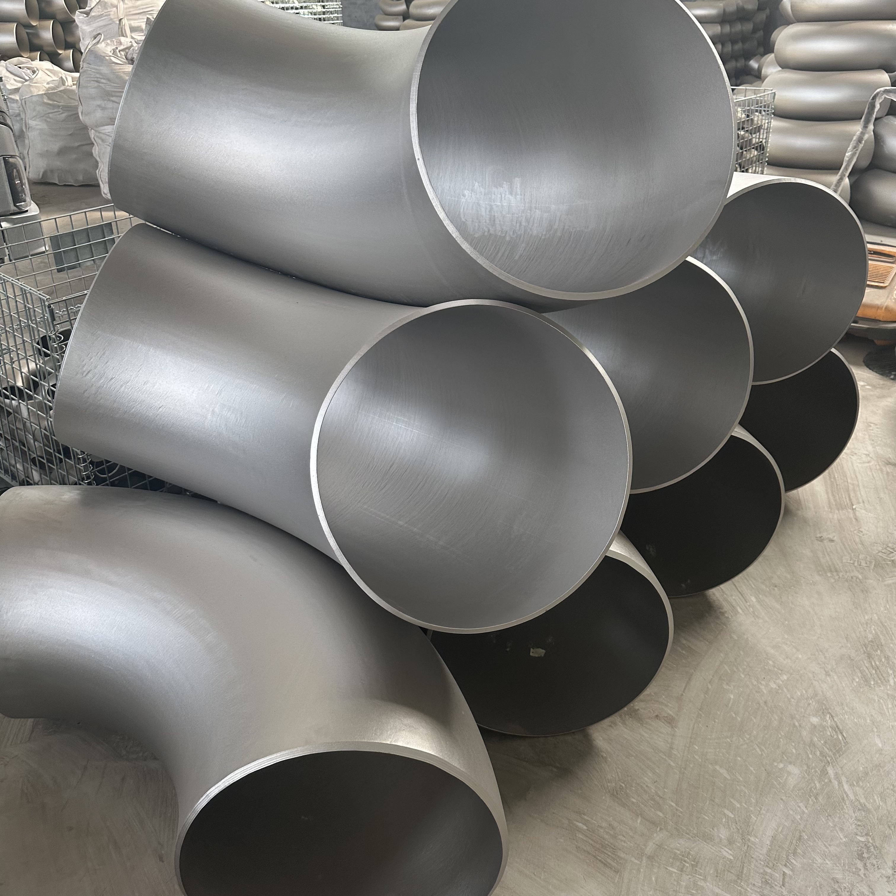 晟邦管道 合金 碳钢 无缝整体缩径变径异径90°弯头 冲压焊接大小弯