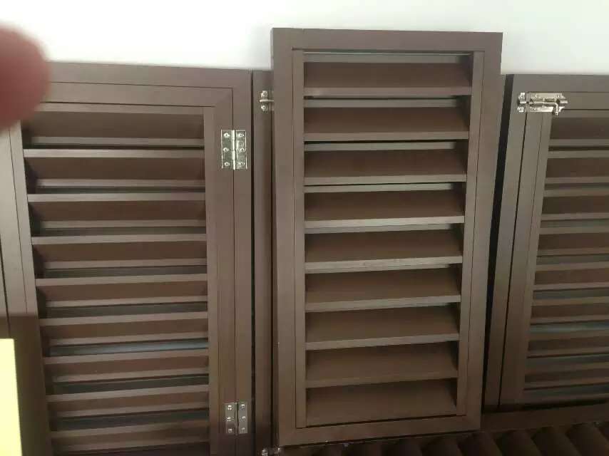 遮阳枣核百叶铝材规格齐全可以做立体手感木纹 颜色 选择鑫亿铝业