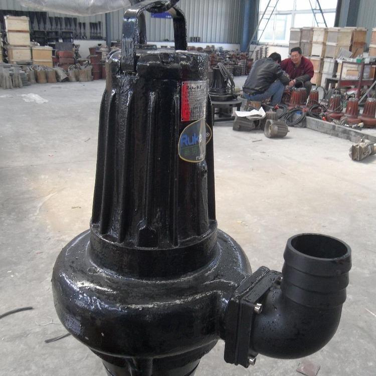 如克环保 自动搅匀潜水排污泵 清水泵 带导杆导链WQ5-18-0.75