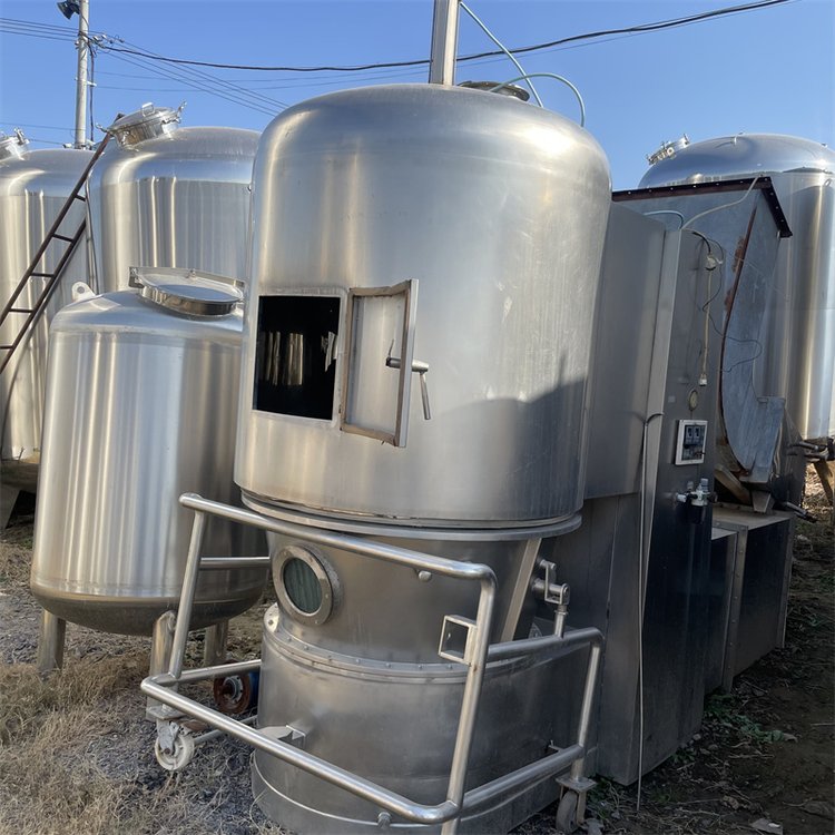二手立式沸腾干燥机 不锈钢造粒干燥设备 食品颗粒真空干燥