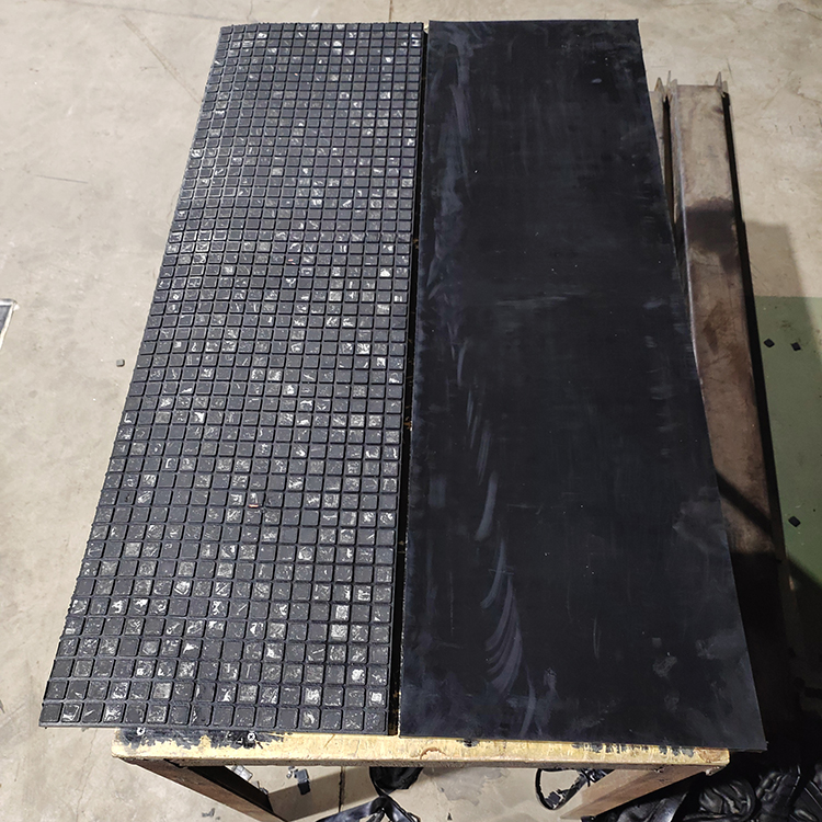 耐冲击二合一三合一 橡胶氧化铝复合衬板 混料机陶瓷板