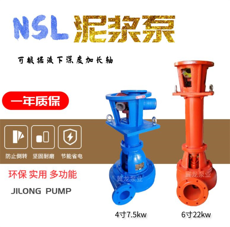 液下抽沙泵100NSL立式泥浆泵加厚耐磨渣浆泵4寸钻孔灌浆泵铸铁