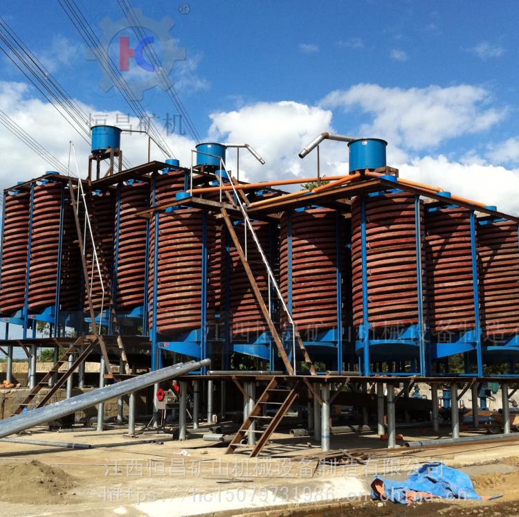 选矿选煤泥金矿螺旋溜槽 节能型铬矿筛选溜槽 无电机麻花状螺溜