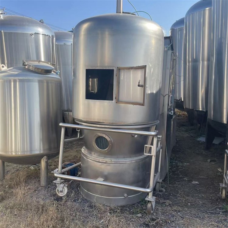 二手沸腾干燥机 粉料颗粒制粒设备 不锈钢食品干燥设备