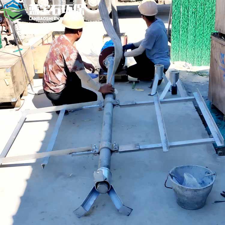 反应槽JBK框式搅拌机 含磷废水PAM慢速搅拌器转速材质定制