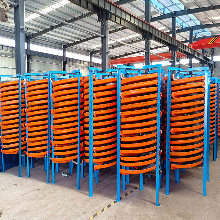 煤泥金矿尾矿富集设备厂家 BLL-1500玻璃钢旋转溜槽 矿山重力选矿