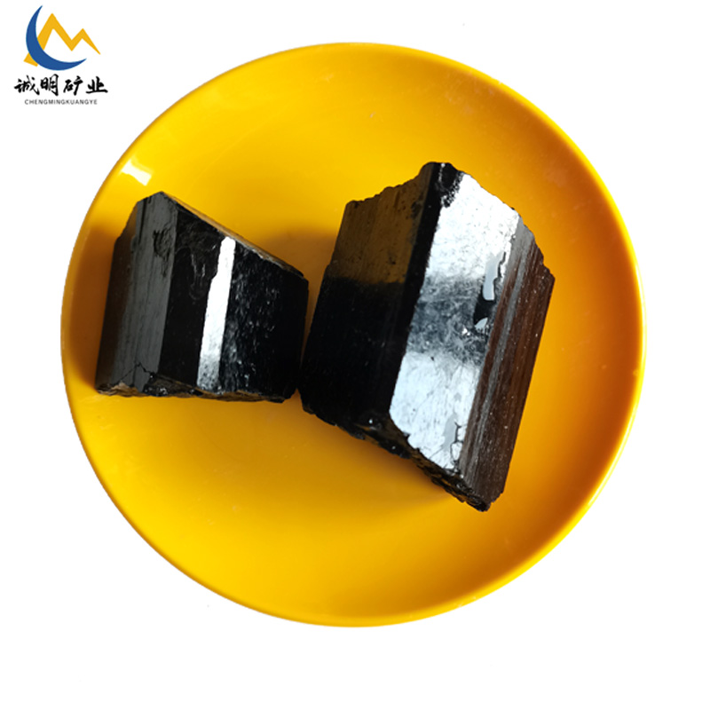 诚明单晶体电气石矿六棱晶体 高含量多微量元素托玛琳净水石黑色