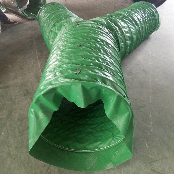 裤型风筒用于煤矿、隧道、井下局部扇风机进行正压通风