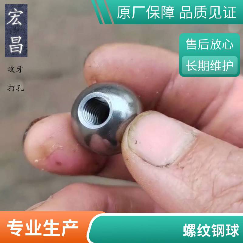 宏昌 实心钢珠 不锈钢珠子 铁珠 球头 可打孔攻牙 螺纹钢球 规格按需定制
