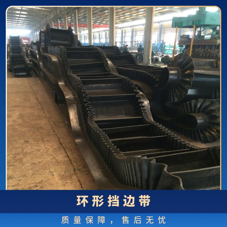 厂家供应 环形输送带 EP聚酯大倾角挡边带 大 凯宇