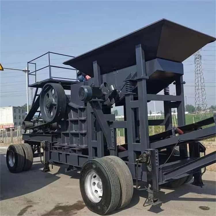 流动式矿山石机 大型振动筛 浙江宁波慈溪46颚式破机 流动制砂机