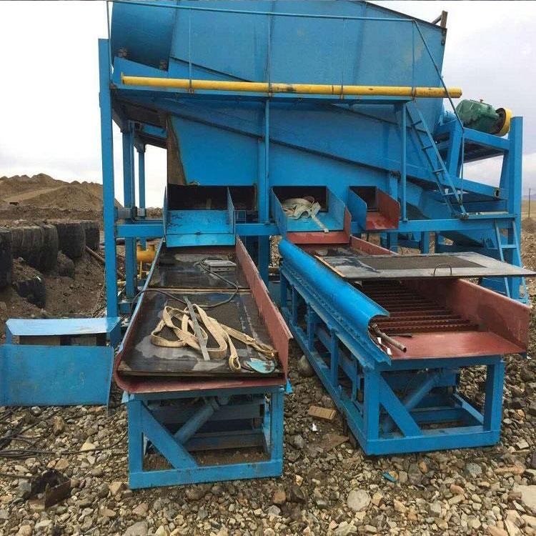 淘洗沙金鼓动溜槽 尾矿富集砂金设备FGS12吸金槽蠕动式溜槽设备