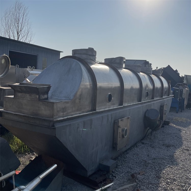 二手振动流化床干燥机 有机肥卧式干燥设备 食品烘干机 不锈钢材质