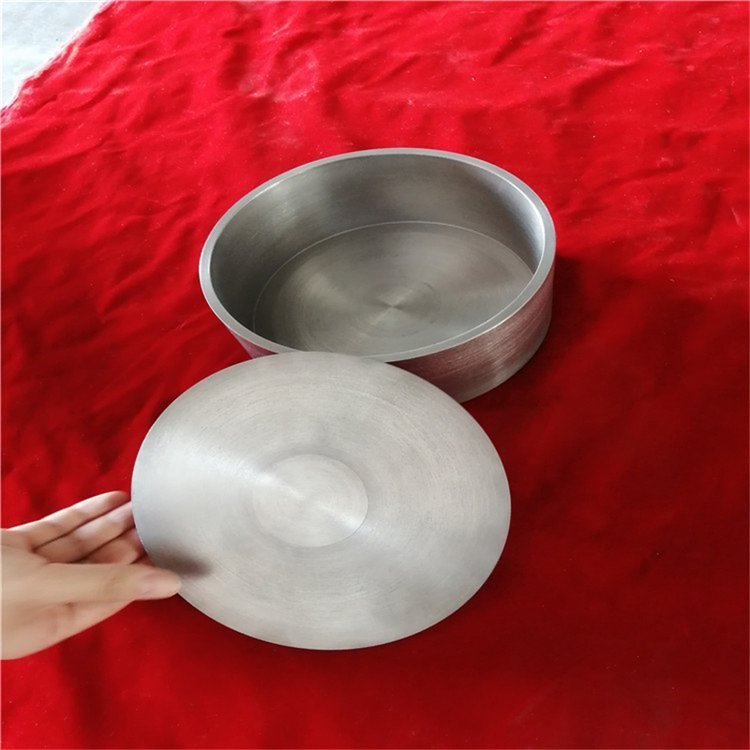 定制99.95纯钨坩埚熔炉试验用钨管材钨合金带盖靶材可来图定制