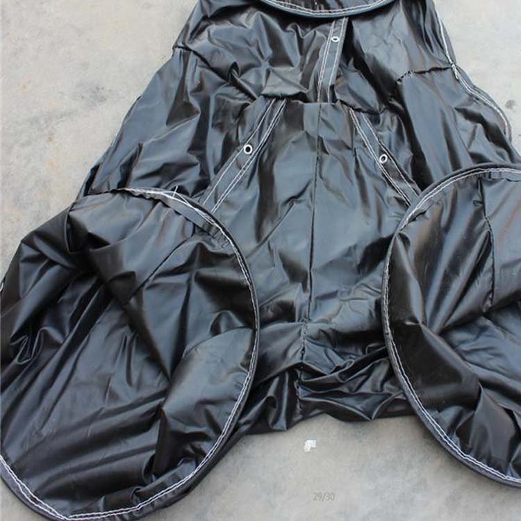 矿用阻燃正压风筒 井下涂覆布导风风带 骨架抽风布