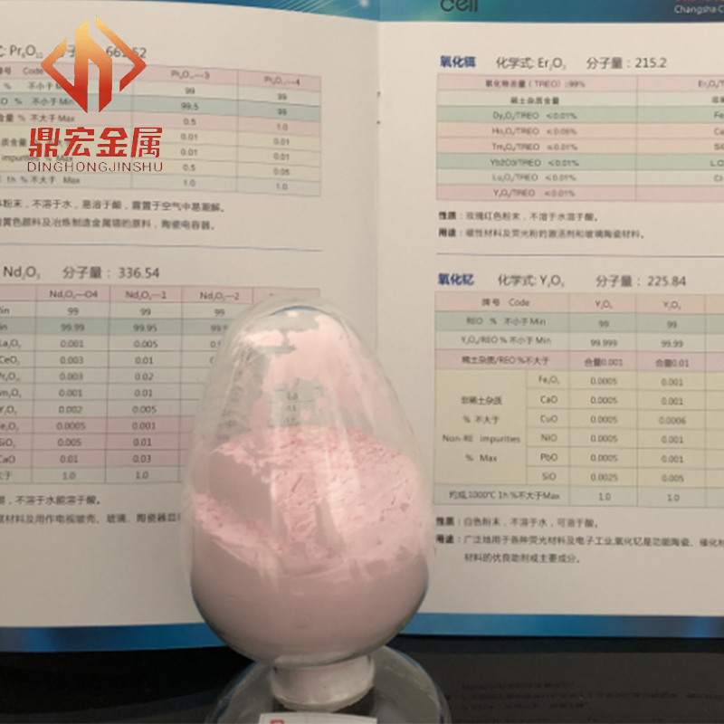 氧化铒 99%高纯度 工业级氧化铒粉 稀土氧化物 纳米级ER2O3粉 工业原料