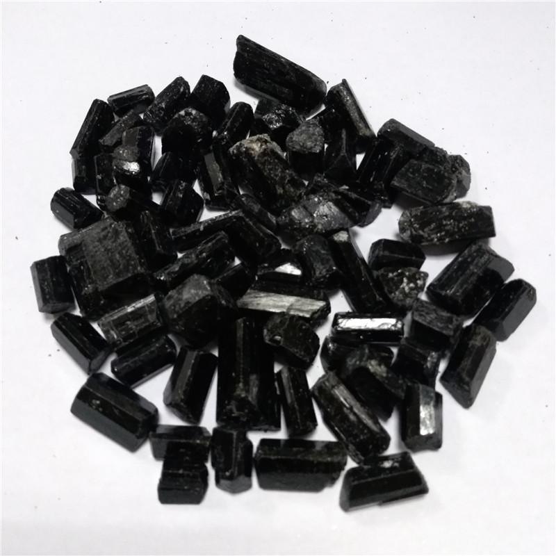 供应汗蒸房用高纯度电气石 黑碧玺托玛琳石 万竹矿业 样品免费
