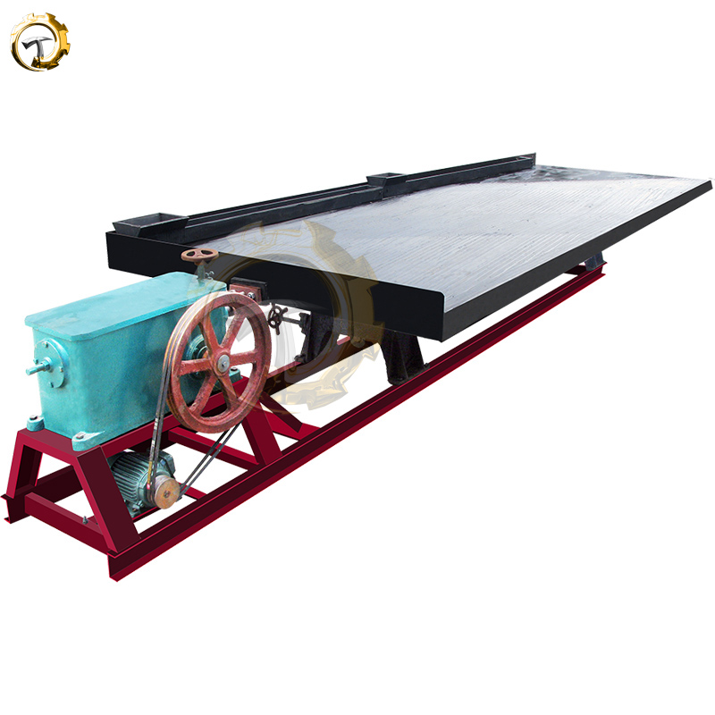 4.5米6S玻璃钢槽钢选矿摇床 矿山振动床曲线138槽