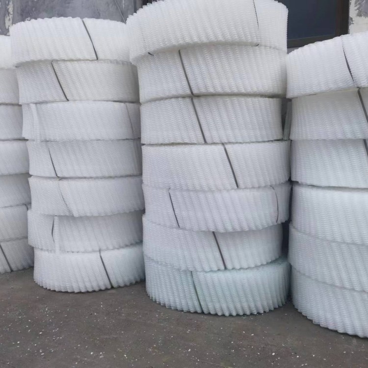 冷却塔PVC填料制品 耐高温 方形逆流式 波纹 高温 圆形散热片 收水器