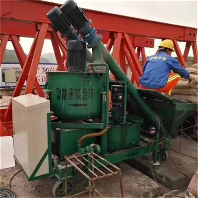 湖北孝感 智能张拉油泵钢绞线张拉机 延边智能搅拌智能压浆台车