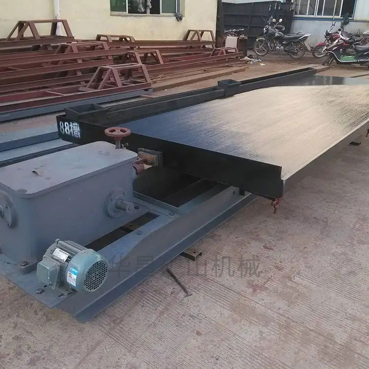 卢旺达矿山设备 大槽钢钽铌矿重选摇床 138槽6S玻璃钢床面经久耐磨