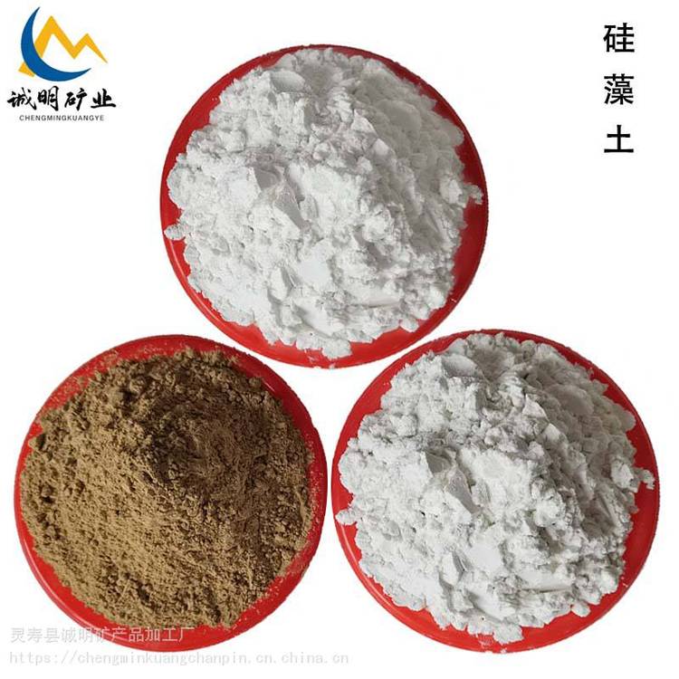 污水处理 助滤剂吸附剂用 煅烧涂料 白色硅藻土 诚明矿产