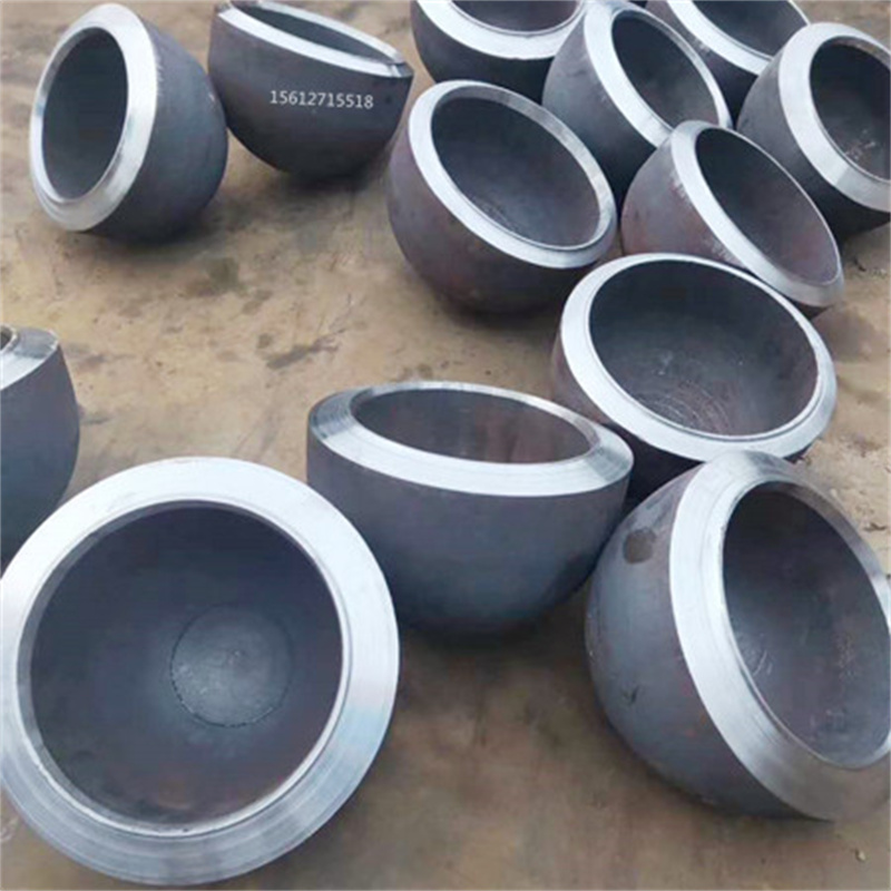 国标碳钢不锈钢封头管帽平底蝶形椭圆封 头冲压焊接大口径封头厂家