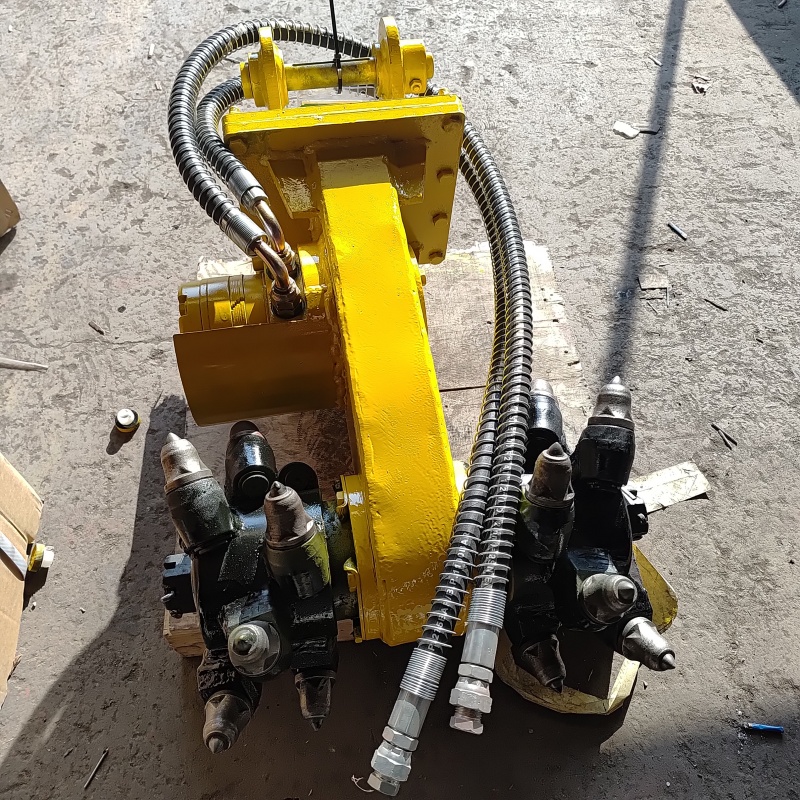 矿山开采铣挖头隧道开采铣刨机混凝土掘进头多功能纵向铣挖机