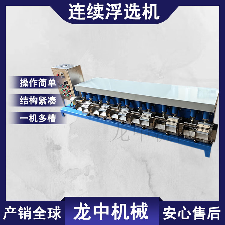 中试验室煤泥浮选试验机 刮板式浮选制样机 连续式钼矿浮选机 FX2-12