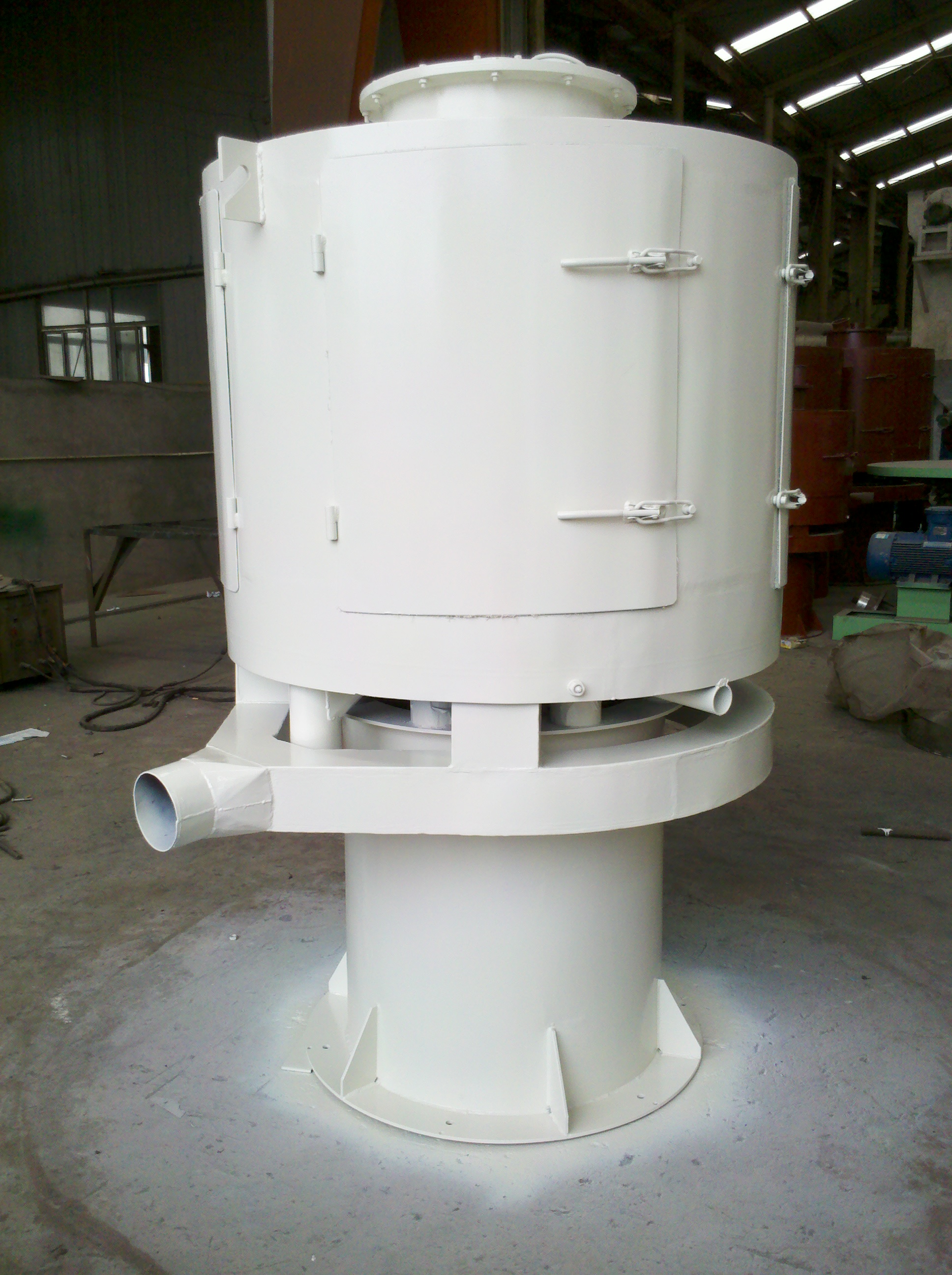 立式气流筛 碳酸钙粉精细筛分设备 全封闭QS1000 石墨粉陶土粉筛选机