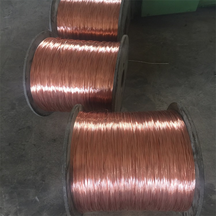 供应高纯度T2紫铜线 导电裸铜线 五金饰品扁铜线 实心圆铜杆