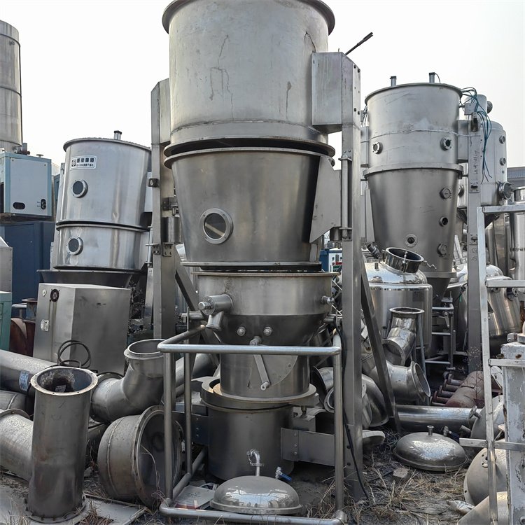 二手沸腾干燥机 食品工业干燥设备 立式加热干燥