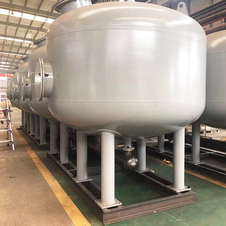 海特环保 循环水浅层砂过滤器规格 冷却水旁滤 石英砂活性炭装置