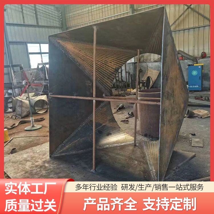 碳钢卷制厚壁大口径锥管 图纸定制锥形钢管 异径管 锥尖 大小头