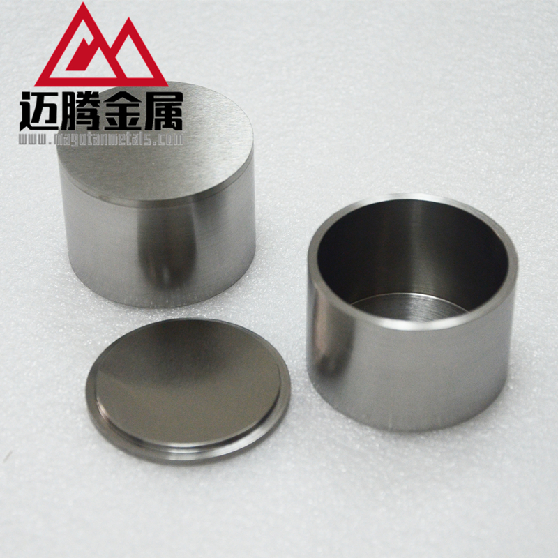 带盖钨坩埚 直筒科研用钨容器 W1高纯钨棒 纯钨加工 钨制品来图定制